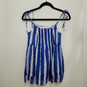 Betsey Johnson Blue Babydoll Top